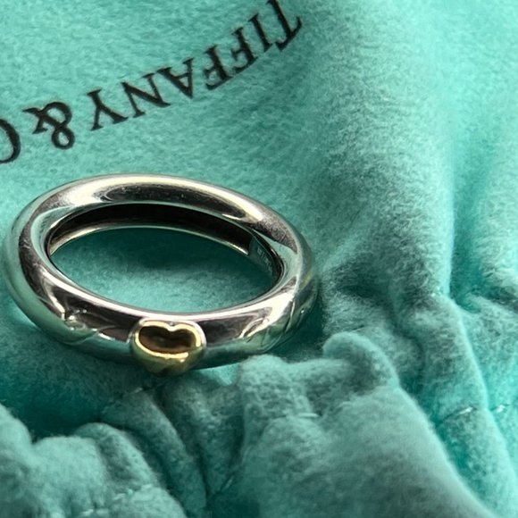Tiffany&Co. Yellow and White Gold Two Tone  Size 4.5 - Picture 11 of 16